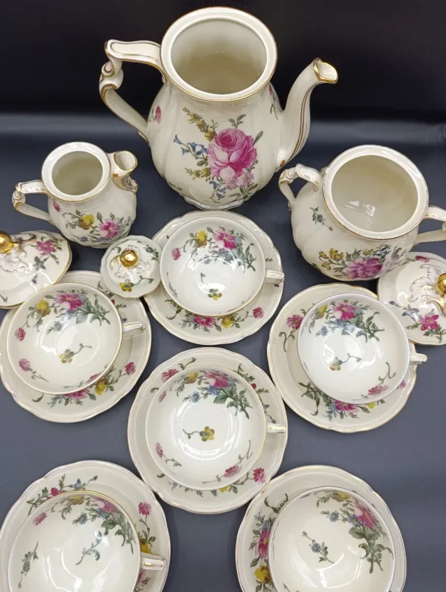 Juego de té Limoges Strasbourg Porcelana