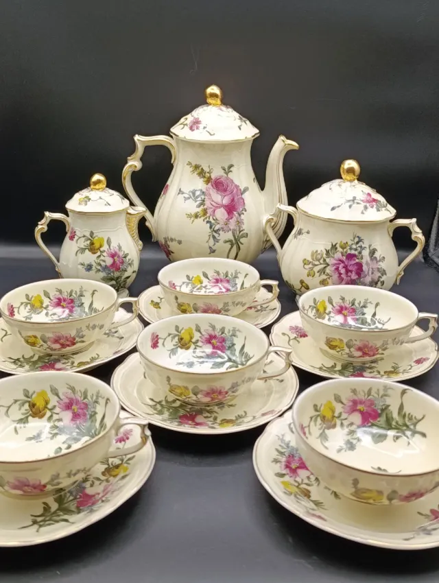 Juego de té Limoges Strasbourg Porcelana