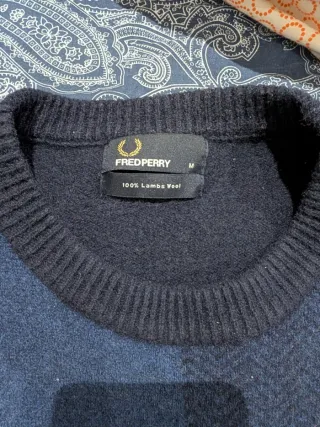 Jersey Fred Perry Talla M Cuadros