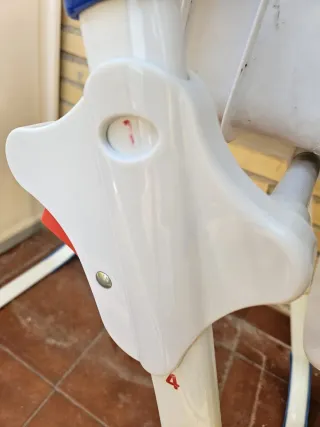 Cuna de bebé blanca y colchón,Trona Amaca y Regalo