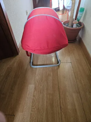 Cuna de bebé blanca y colchón,Trona Amaca y Regalo