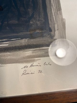 Quadro con volto espressivo