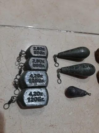 Plomos de Pesca Varios Tamaños