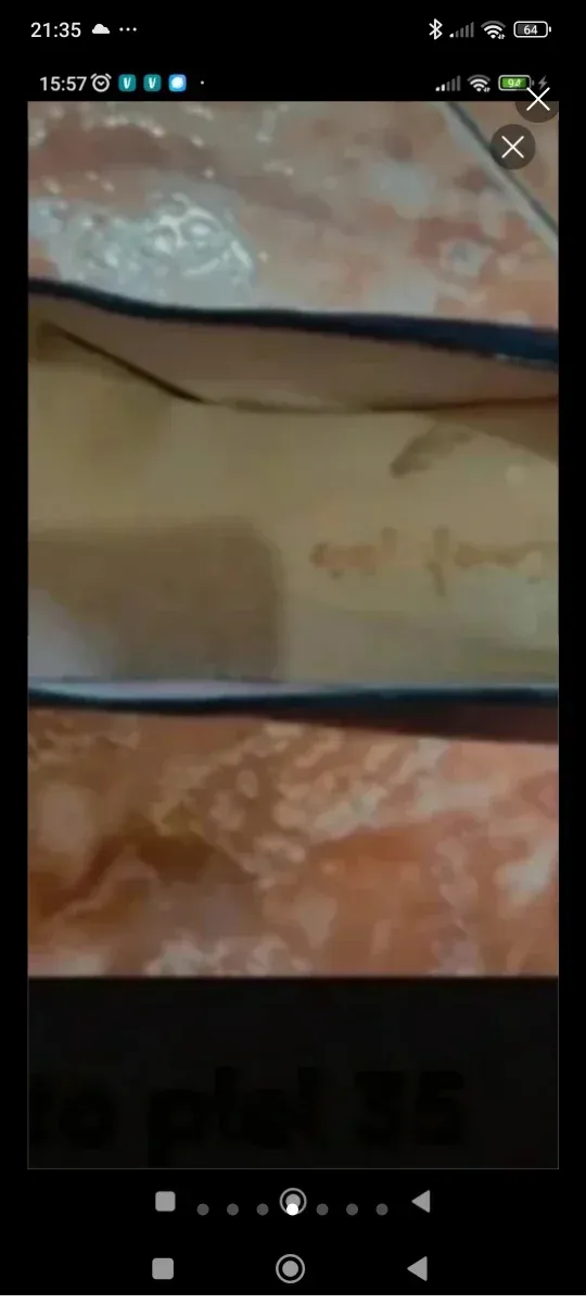 Zapatos de piel azul marino talla 35