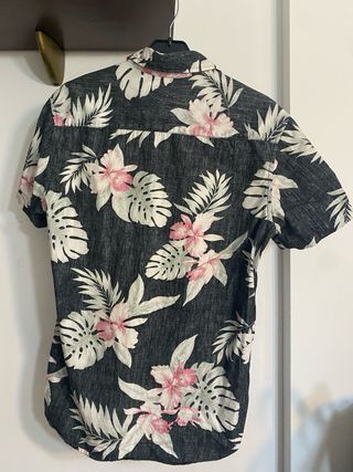 Camisa Cactus Manga Corta Estampada Floral
