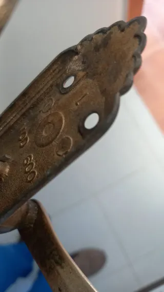 6 Pomos de Puerta Vintage Bronce( serie 600).