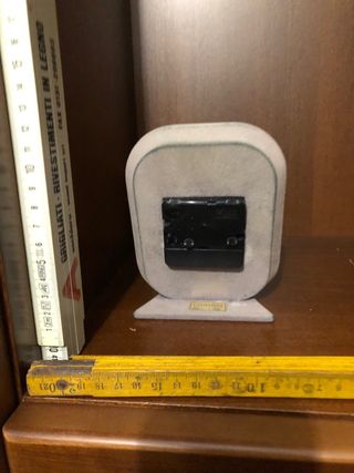 Orologio da scrivania argentato