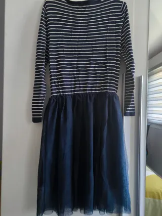 Vestido azul marino talla S