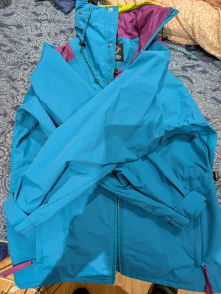 Chaqueta Columbia Anorak Azul y Morado
