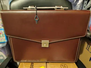 Maletín Portafolios Marrón