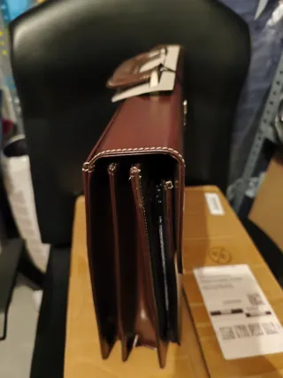 Maletín Portafolios Marrón