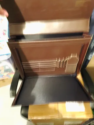 Maletín Portafolios Marrón