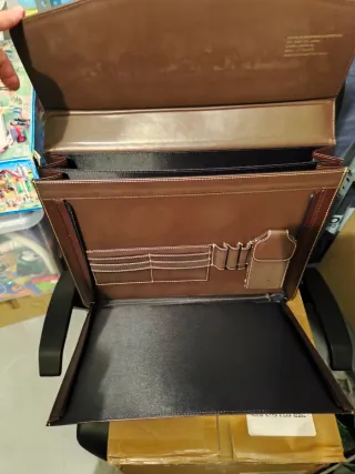 Maletín Portafolios Marrón