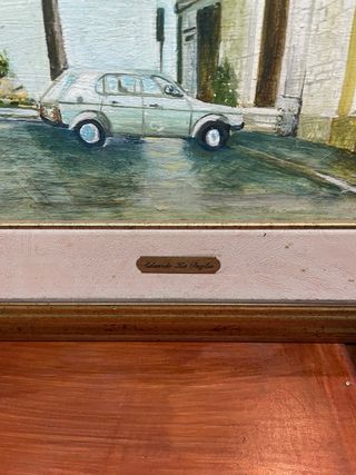 Quadro con cornice dorata