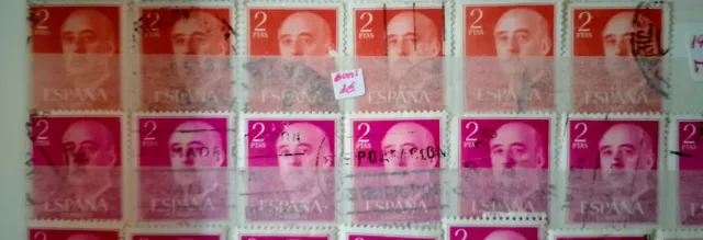 Franco Rosso 2 Ptas Franco Timbro (Edifil 1157)