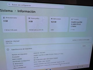 Ordenador HP 16GB RAM 1TB Grafica 4GB Windows 11