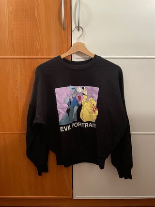 Jersey negro con estampado de los villanos Disney