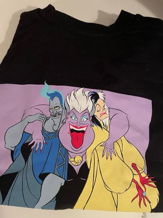 Jersey negro con estampado de los villanos Disney