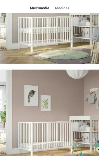 Cuna IKEA  Gulliver bebé 124x66 cm SIN colchón