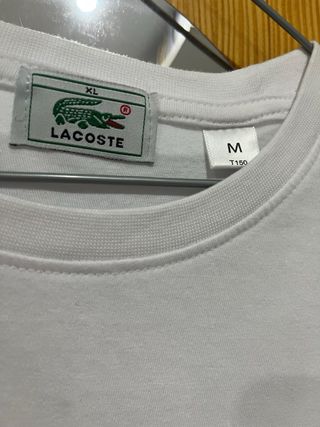 Camiseta Lacoste Blanca Talla M