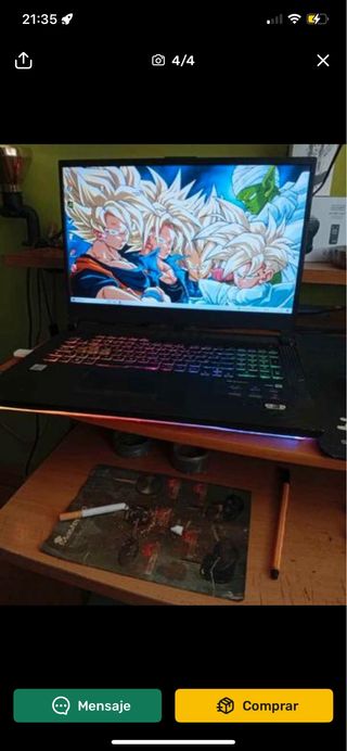 Portátil Gaming RGB