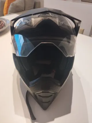 Casco de moto integral negro