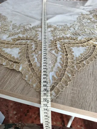 Pico de Manteleta de Fallera Dorado Bordado