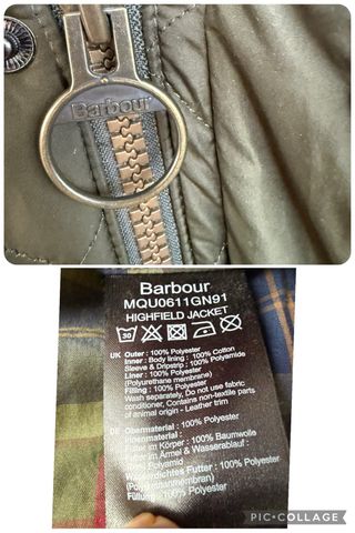 BARBOUR HIGHFIELD JACKET Chaquetón verde talla L
