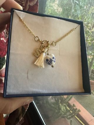 Collana con ciondolo cuore ceramica