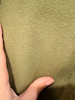 Chaqueta larga de chándal verde oliva