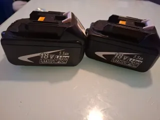 2 Baterías Makita 18V 5.5Ah Li-ion