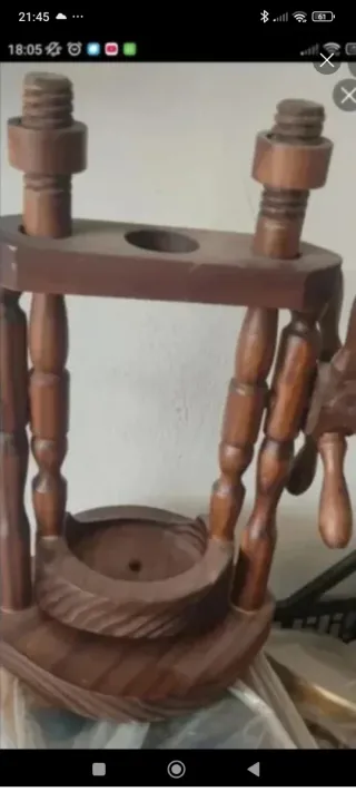 Expositor de vino de madera