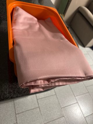 Sacca piumone una piazza in raso rosa