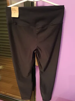 Mallas Nike Negras Tiro Alto Full Length