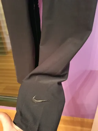 Mallas Nike Negras Tiro Alto Full Length