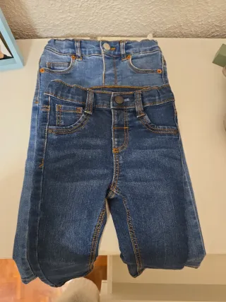 Vaqueros niño azul