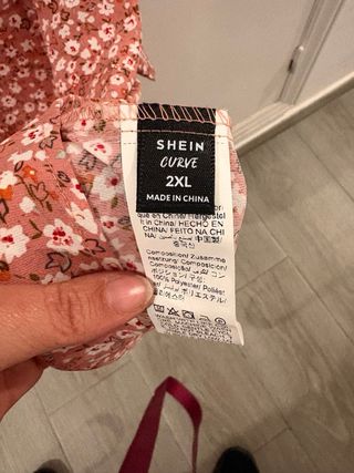 Camisa floral Shein Talla 2XL