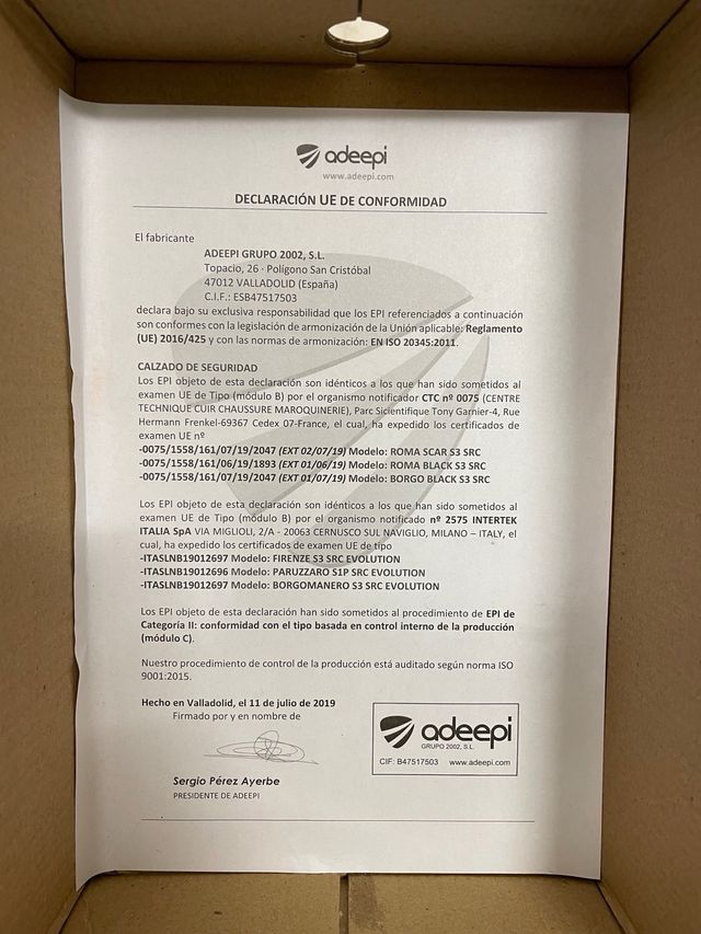 Botas de seguridad Línea Red Evolution