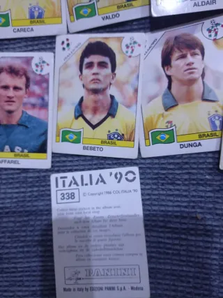 78Cromos Mundial Italia 90 //31 normal47 recortado