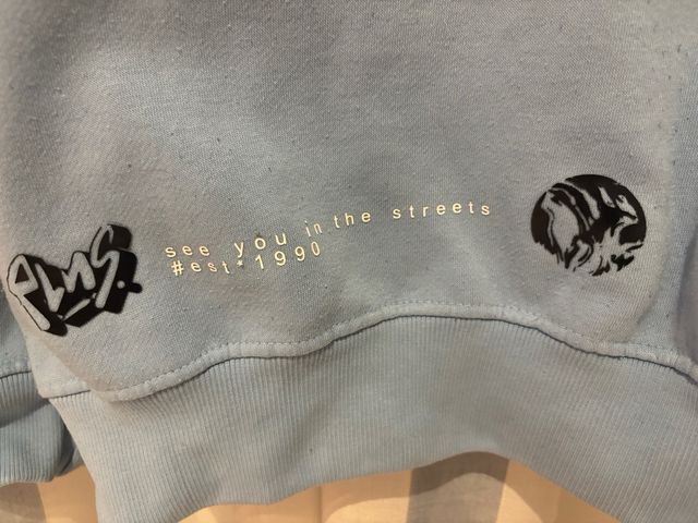 Sudadera azul con estampado Brooklyn