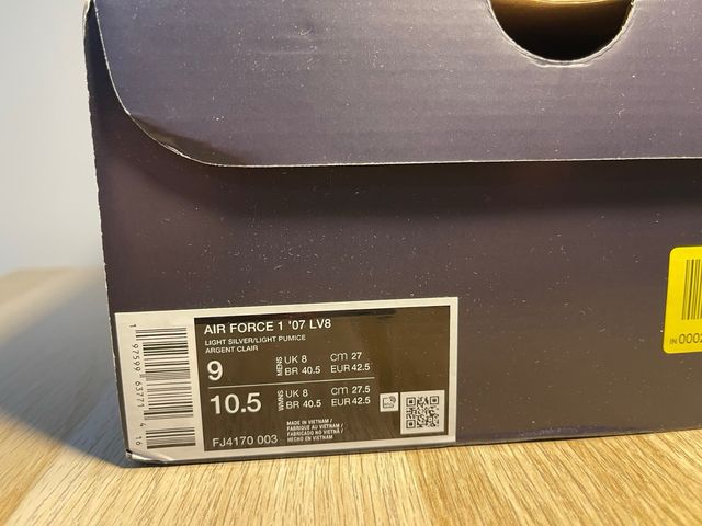 Nike Air Force 1 '07 LV8 “wolf grey”