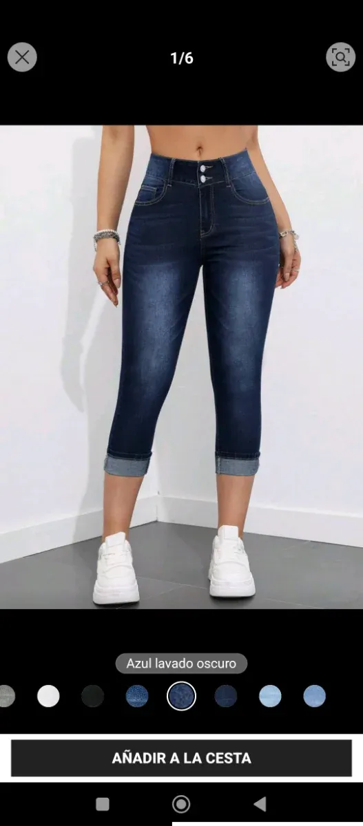 Pantalones Vaqueros Azules Talla M