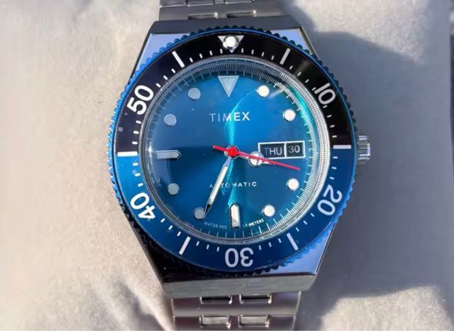 Reloj Timex Automático Azul Miyota 8215.
