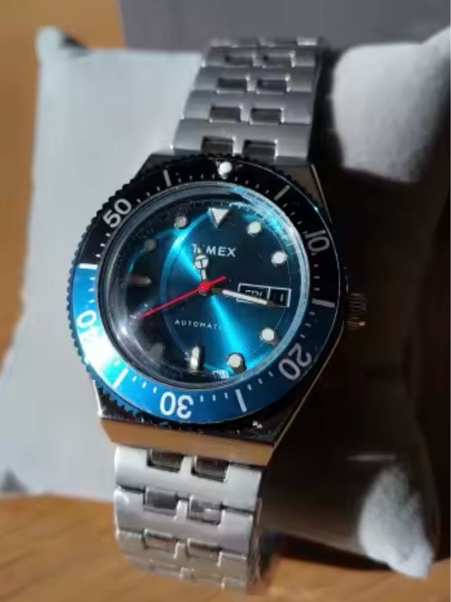 Reloj Timex Automático Azul Miyota 8215.