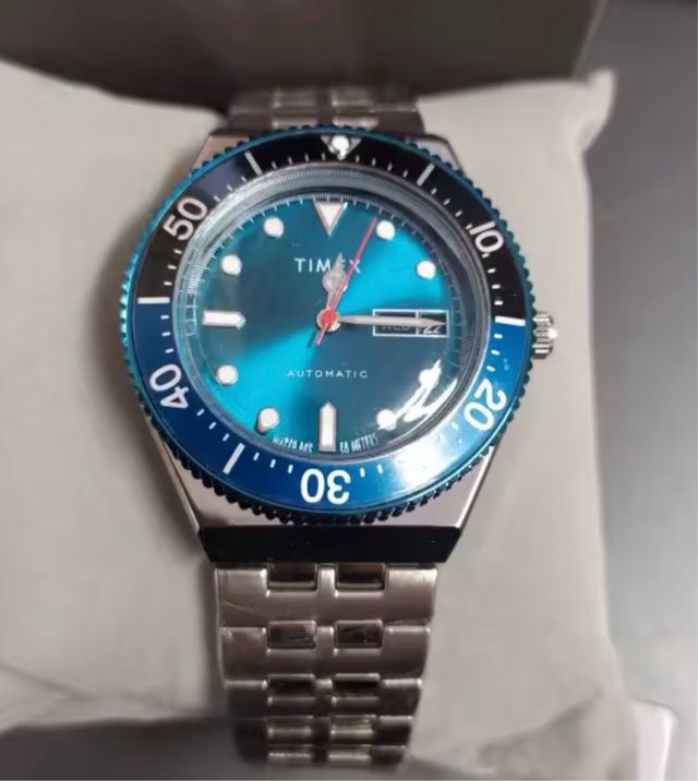 Reloj Timex Automático Azul Miyota 8215.