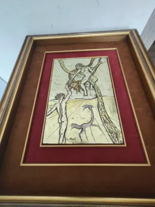 Bassorilievo Salvador Dalì Argento e Oro