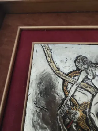 Bassorilievo Salvador Dalì Argento e Oro