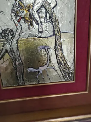 Bassorilievo Salvador Dalì Argento e Oro