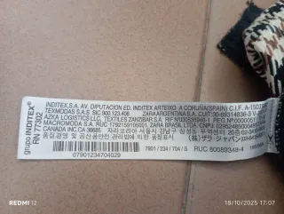 Bermuda pata de gallo tostado mujer Zara