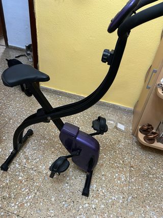 Bicicleta Estática Morada